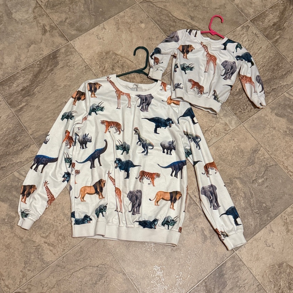 MOMMY & ME Sweatshirt BUNDLE  🦓 🦕 🦁 🐻  🦒 🐅 🐕 🐈‍⬛